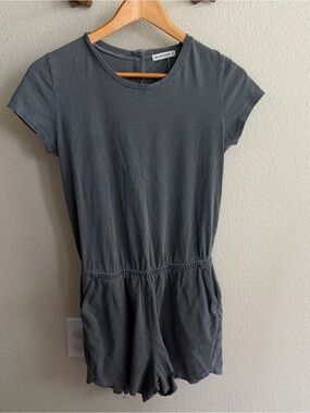 Marine Layer Charcoal Short Romper